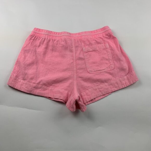 Universal Thread Neon Pink Linen Blend Pull On Shorts M - Picture 4 of 4